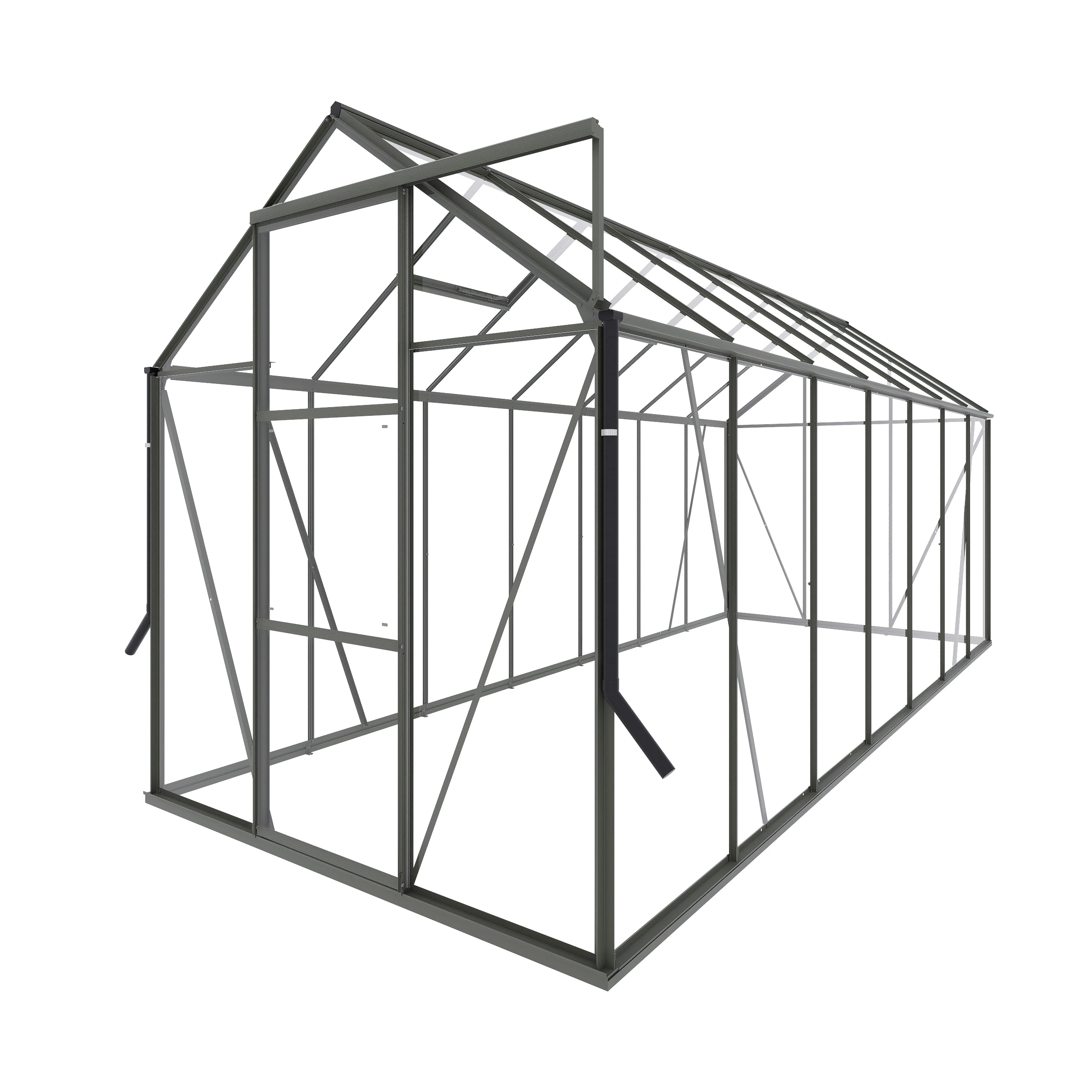 Royal Well Tuinkas Kate V Groengrijs 192 x 436 x 217 cm - Afbeelding 5